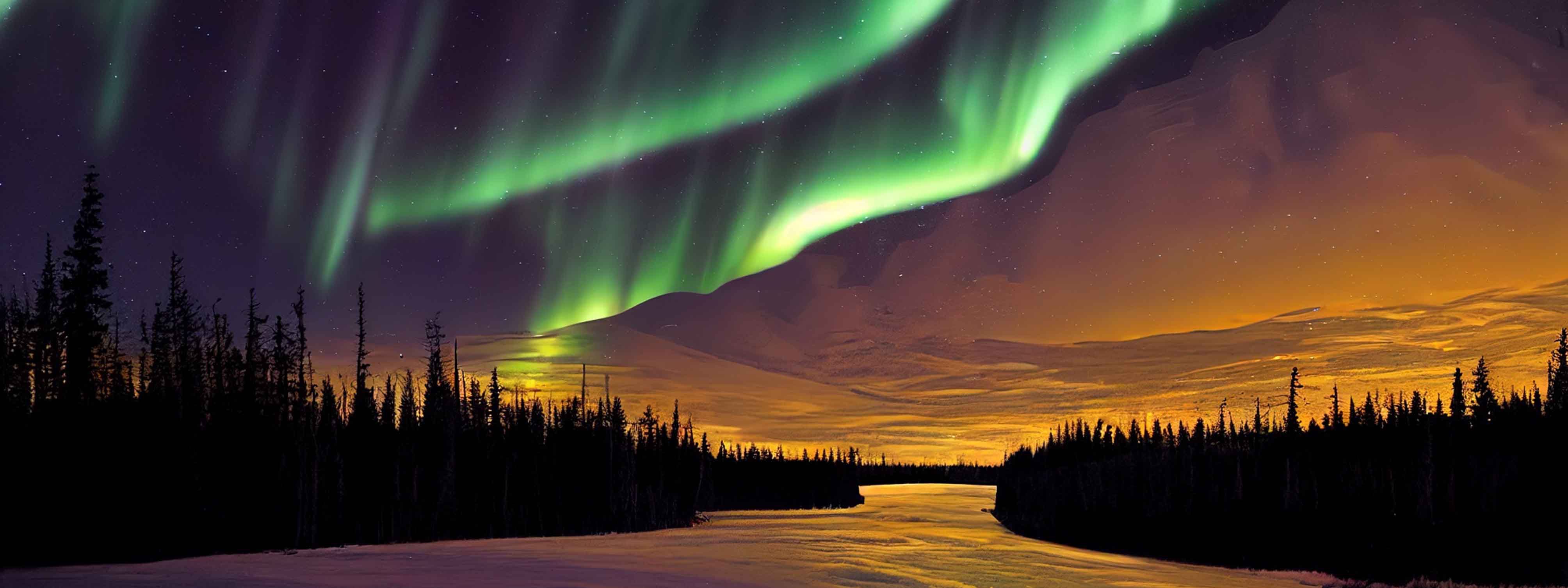 Aurora in Fairbanks Alaska